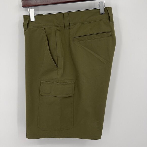 Orvis Men's 36 Olive Cargo Shorts Polyester Durable & Comfortable - Picture 2 of 7